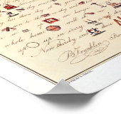 ベンジャミンフランクリン1847 ポスター (角)