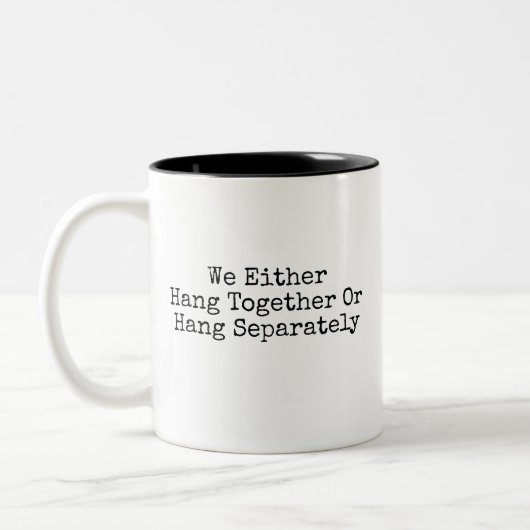 ベンジャミンフランクリン/アニアリアン引用文マグ ツートーンマグカップ (左)