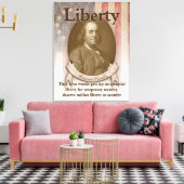 ベンジャミンフランクリン – リバティ キャンバスプリント (インサイチュ (リビング))