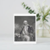 ベンジャミンリンカーン（1733年～1810年）(版木、銅版、版画) ポストカード (スタンド正面)