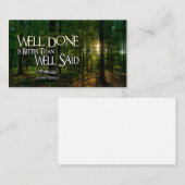 ベンジャミン感動的フランクリン引用文「よくやった」 ノートカード (正面/裏面)