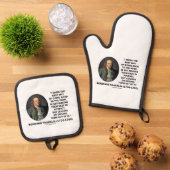 ベンジャミン最高のフランクリンの善行 鍋つかみ&鍋敷きセット (トップダウン)