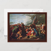 ベンジャミン・ウェスト将軍の死去 ポストカード (正面/裏面)