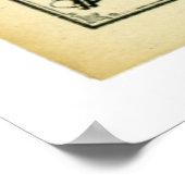 ベンジャミン・ハリソンが1875年7月30日から小切手に署名 ポスター (角)