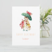 ベンジャミン・バニーの誕生日挨拶状 招待状 (スタンド正面)