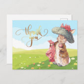 ベンジャミン・バニー、ありがとう ポストカード (正面/裏面)