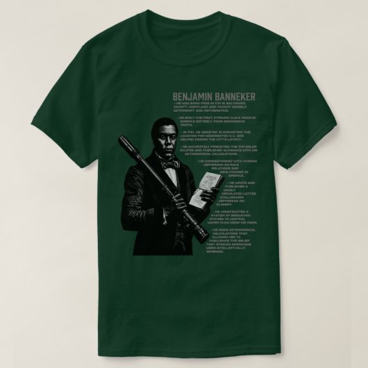 ベンジャミン・バンネカーの事実 Tシャツ (デザイン正面)