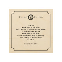 ベンジャミン・フランクリンの引用文の素朴な壁のプラク2