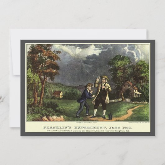 ベンジャミン・フランクリンの雷と凧の実験 (正面)