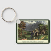 ベンジャミン・フランクリンの雷と凧の実験 キーホルダー (裏面)