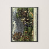 ベンジャミン・フランクリンの雷と凧の実験 ジグソーパズル (縦)