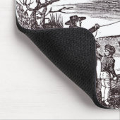 ベンジャミン・フランクリンは彼の凧の実験を行ないます マウスパッド (コーナー)