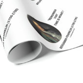 ベンジャミン・フランクリンは時間がお金の引用文であることを覚えています ラッピングペーパー (ロールコーナー)