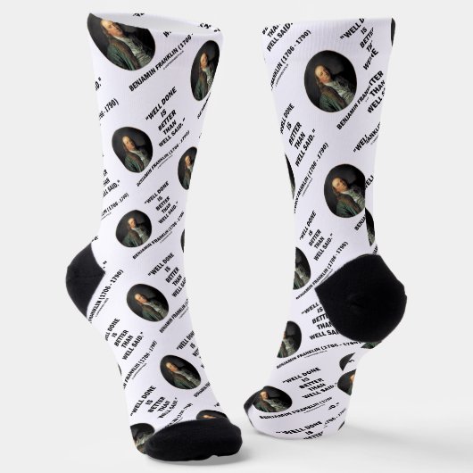 ベンジャミン・フランクリンは言ったより上手くやっている ソックス (傾斜あり)