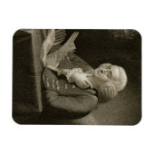 ベンジャミン・フランクリンポートレート、トーマス刻印 マグネット (横)