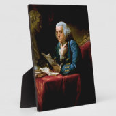 ベンジャミン・フランクリン創業の父、親指ポートレート フォトプラーク (側面)