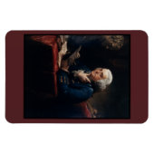 ベンジャミン・フランクリン創業の父、親指ポートレート マグネット (横)