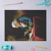 ベンジャミン・フランクリン創業の父、親指ポートレート 薄葉紙 (クラフト)