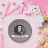 ベンジャミン·フランクリン政治の真実に関する引用 ペーパープレート (パーティー)