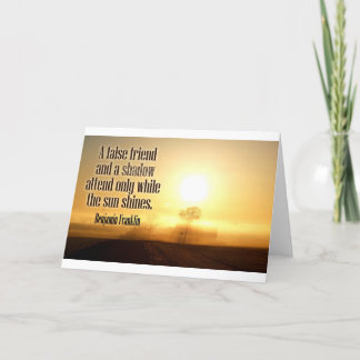 ベンジャミン・フランクリン著感動的な引用文 カード