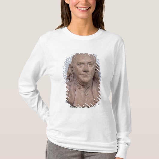 ベンジャミン・フランクリン1778年のバスト Tシャツ (正面)