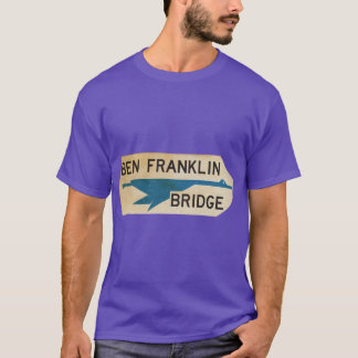 ベンジャミン・フランクリン・ブリッジのサイン オーバーサイズ Tシャツ