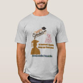 ベンジャミン・フランクリン モットー グレー Tシャツ (正面)