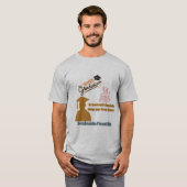ベンジャミン・フランクリン モットー グレー Tシャツ (正面フル)