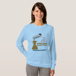 ベンジャミン・フランクリン モットー ライトブルー Tシャツ