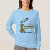 ベンジャミン・フランクリン モットー ライトブルー Tシャツ (正面)