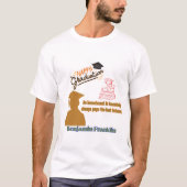 ベンジャミン・フランクリン モットー 白 Tシャツ (正面)
