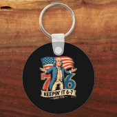 ベンジャミン・フランクリン 67 ミーム 7-6 ヒストリー 先生 キーホルダー (正面)