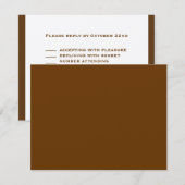 ベンジャーミンリーのカスタムRSVP 出欠カード (正面/裏面)