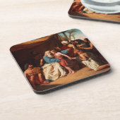 ベンジャーミン1829年を解放することを断っているヤコブ(cの油 コースター (左側)