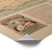 ベンスドルプのオランダ地図1900年頃 ポスター (角)