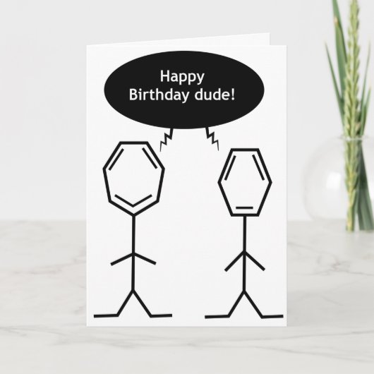 ベンゼンハッピーバースデー野郎！カード カード (正面)