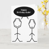 ベンゼンハッピーバースデー野郎！カード カード (黄色い花)