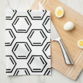 ベンゼンリングや輪記号 キッチンタオル (四つ折り)