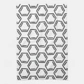 ベンゼンリングや輪記号 キッチンタオル (縦)