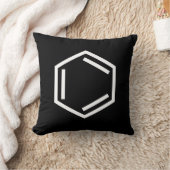 ベンゼンリングや輪記号 クッション (ブランケット)