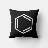 ベンゼンリングや輪記号 クッション (裏面)