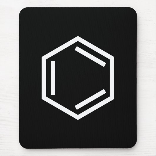 ベンゼンリングや輪記号 マウスパッド (正面)