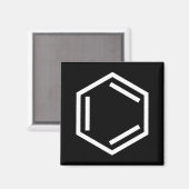 ベンゼンリングや輪記号 マグネット (正面/裏面)