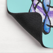 ベンゼン分子オーガニック化学先生 マウスパッド (コーナー)