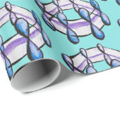 ベンゼン分子パターオーガニックン化学芸術 ラッピングペーパー (ロールコーナー)