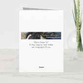 ベンソンがワイルドホースのグリーティングカードを打ち消す カード (裏面)