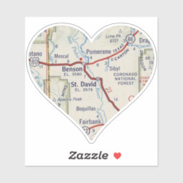 ベンソンAZヴィンテージの地図 シール