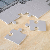 ベンタンマーケットサイゴンベトナムイラストレーション ジグソーパズル (側面)