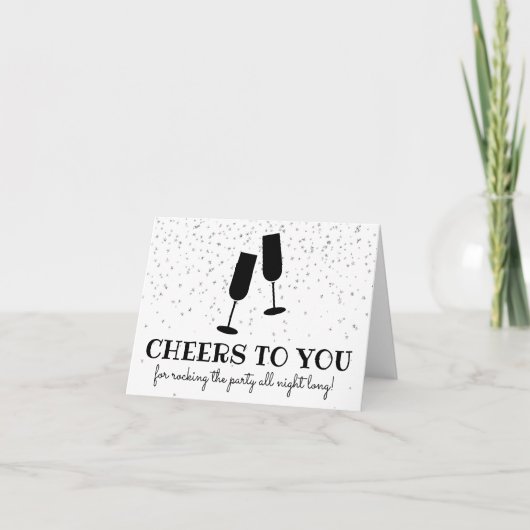 ベンダーに対するお礼のメモ サンキューカード (正面)