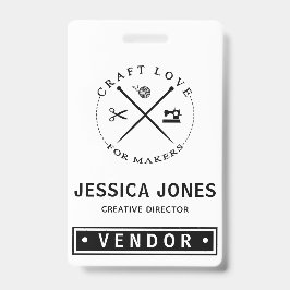 ベンダーショー/クラフトフェア名タグ バッジ